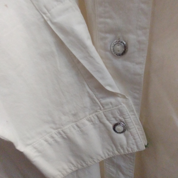 Bill Blass Eveningwear White pima Cotton pleated bib unisex tuxedo shirt - Picture 6 of 7